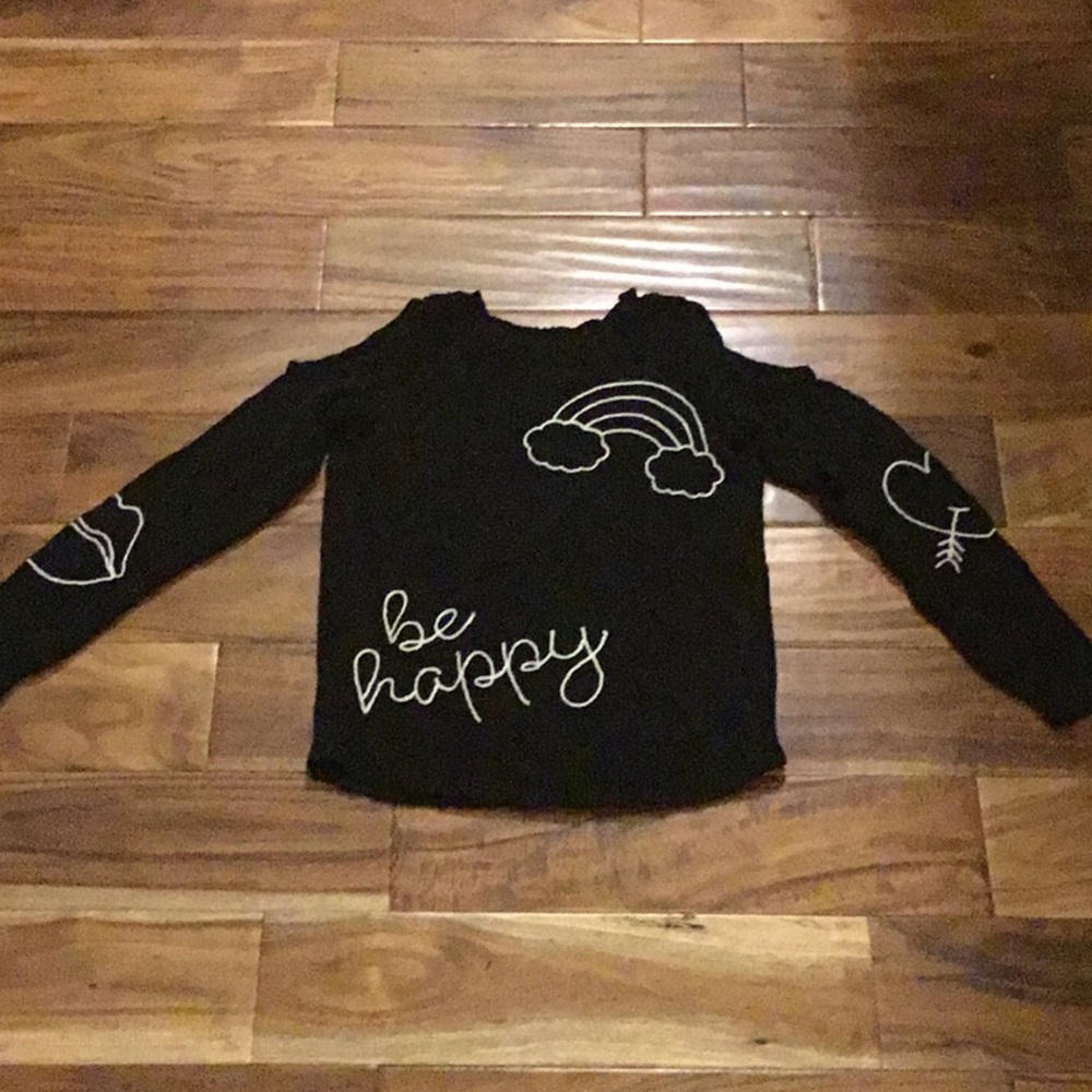 Justice Be Happy sweater w/ cutouts 10